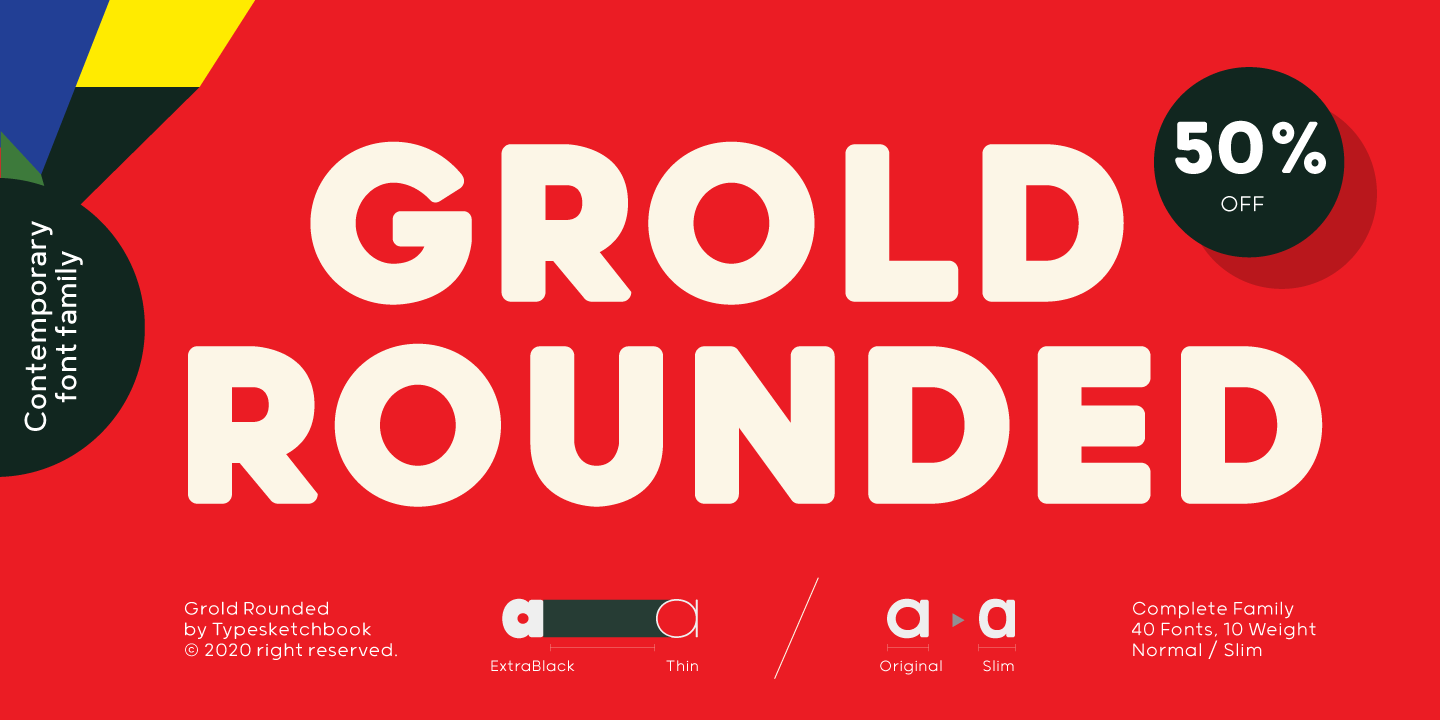 Ejemplo de fuente Grold Rounded #15